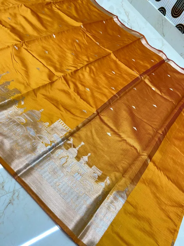 Graceful Banarasi Ganga Ghat Katan Soft Silk Saree - View 2
