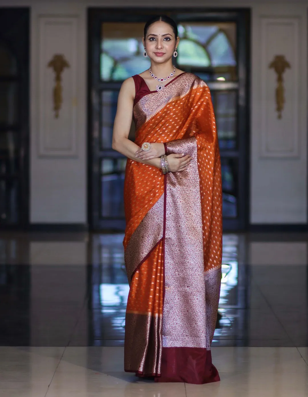 Elegant Banarasi Silk Saree Collection - Banarasi Warm Silk saree Saree Online India - Buy at ₹1899 - Image 1