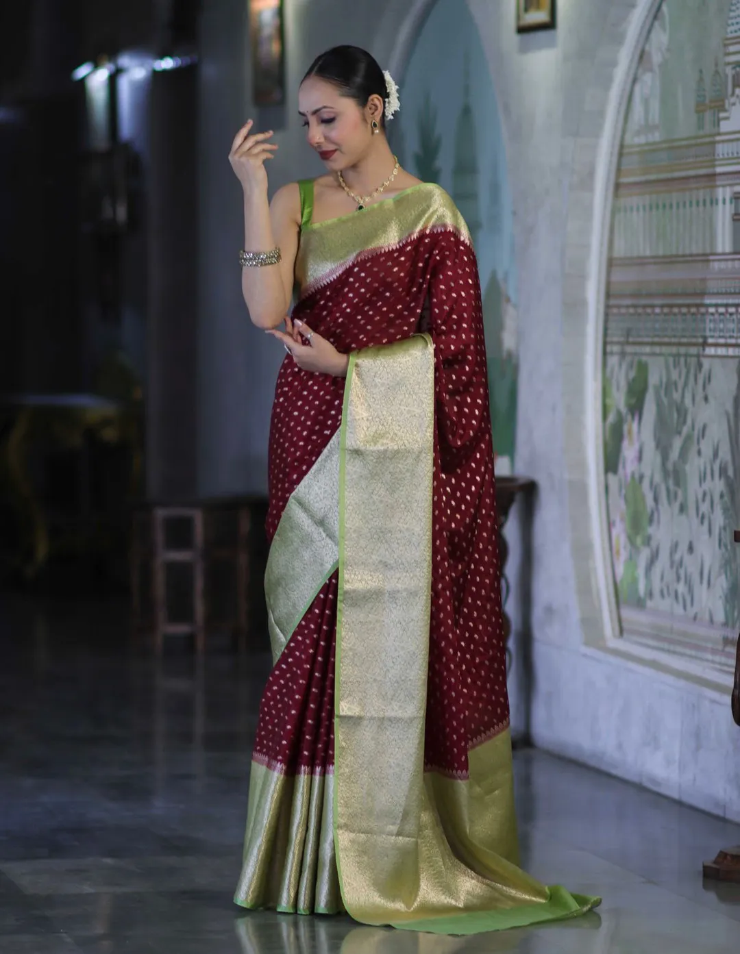 Designer Banarasi Silk saree - Banarasi Warm Silk saree Saree Online India - Buy at ₹1899 - Image 1