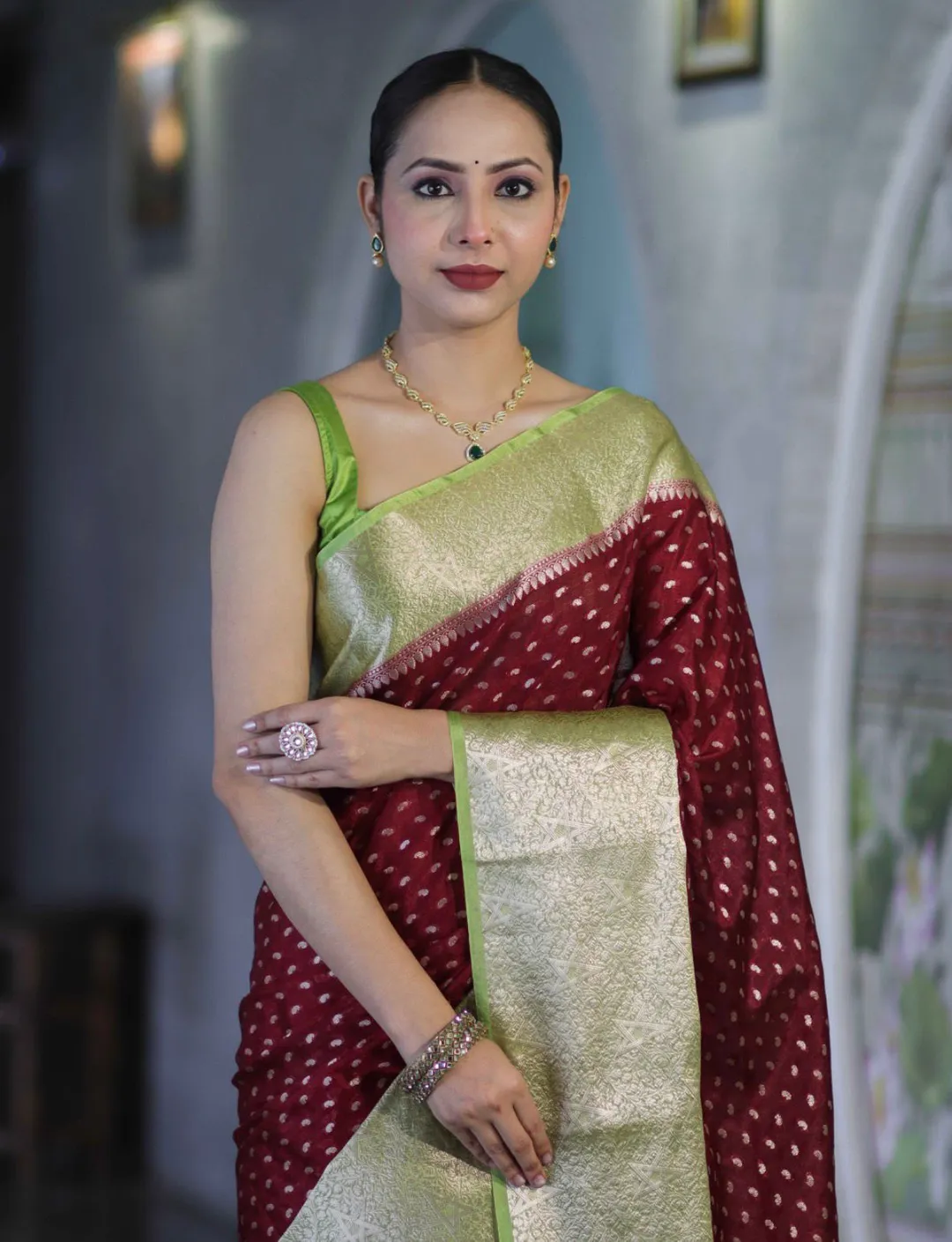 Designer Banarasi Silk saree - View 2