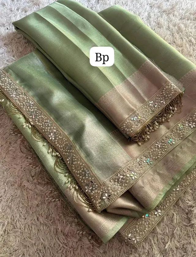 Premium Banarasi Soft Kanjivaram Tissue Silk Saree - View 4
