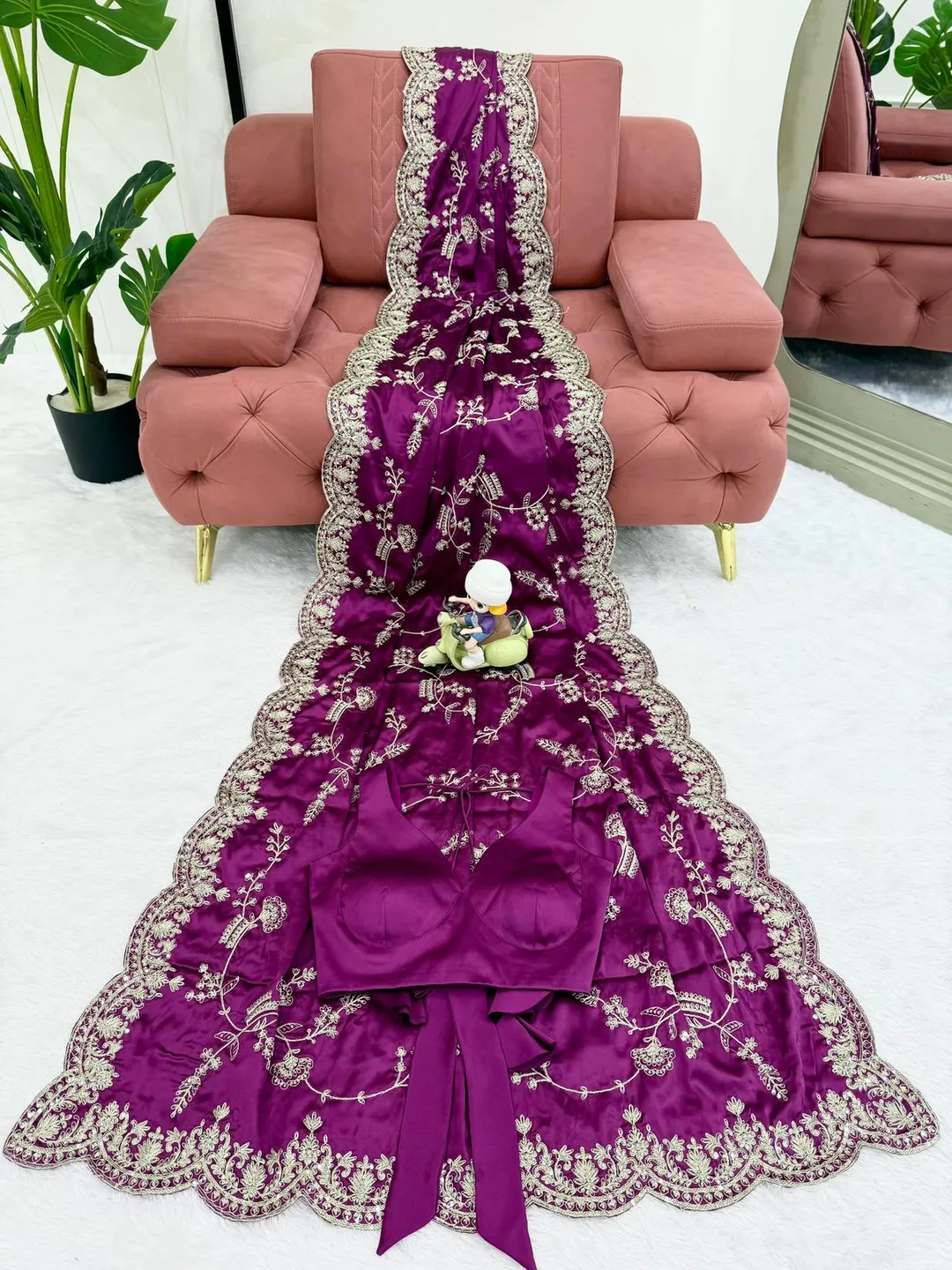 New Launch – Designer Japan Satin Silk Saree - View 7
