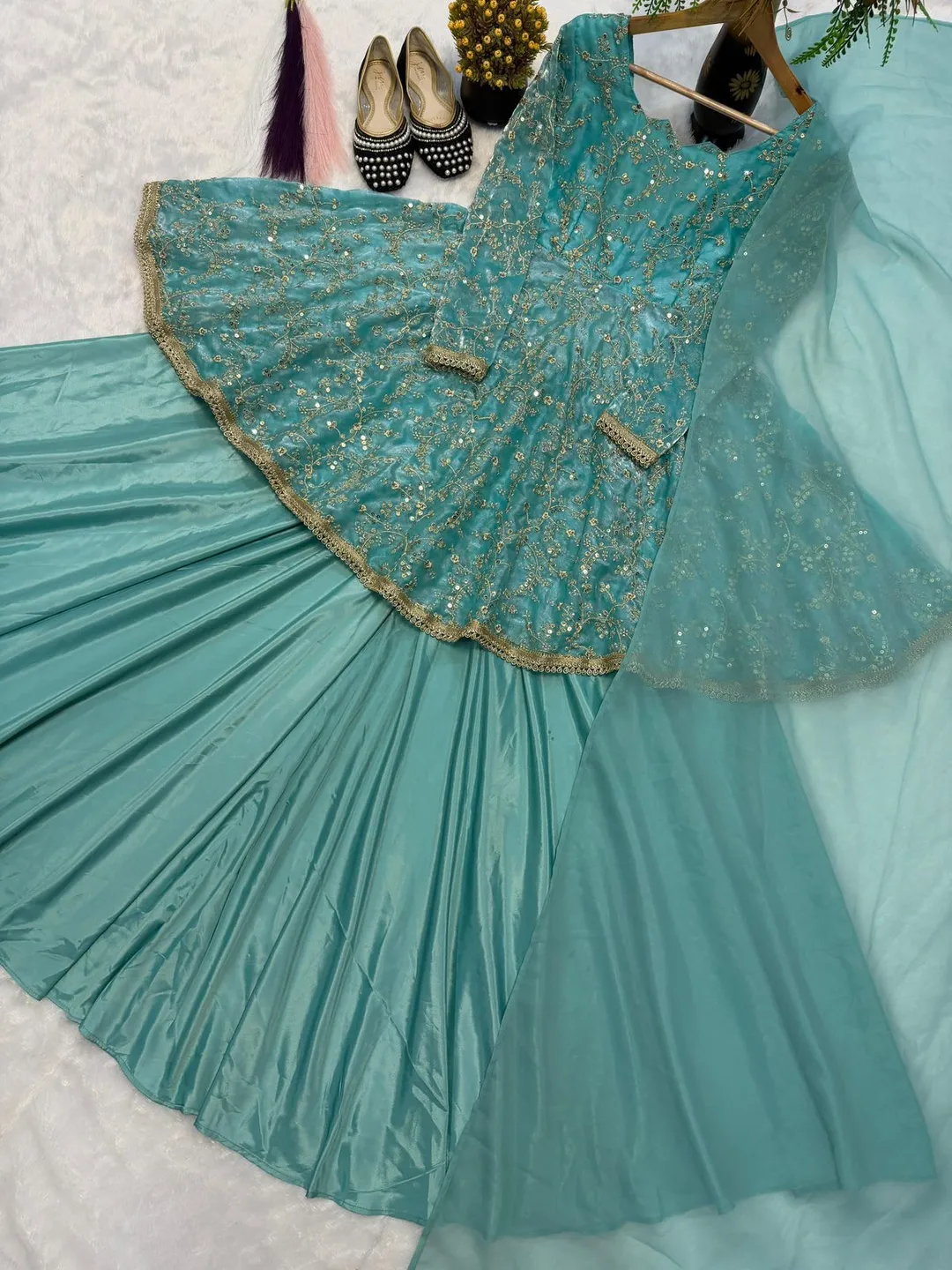 Designer Kediyu Lehenga Set – Festive Special - View 3