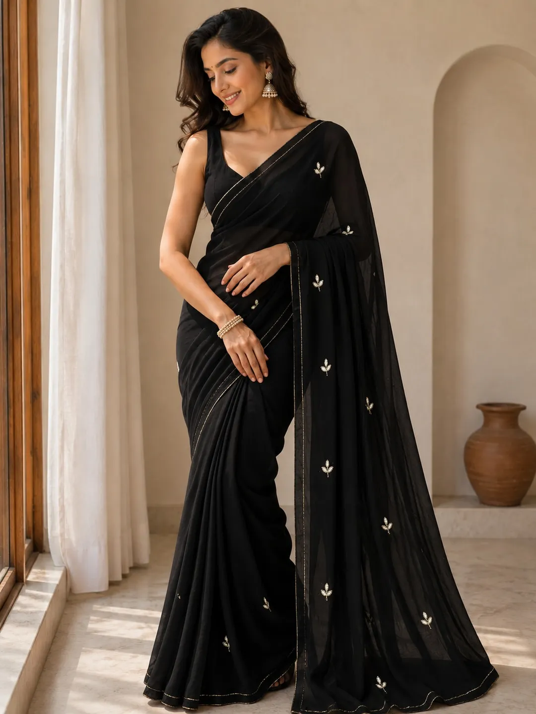 Elegant Nazmin Chiffon Saree Collection
