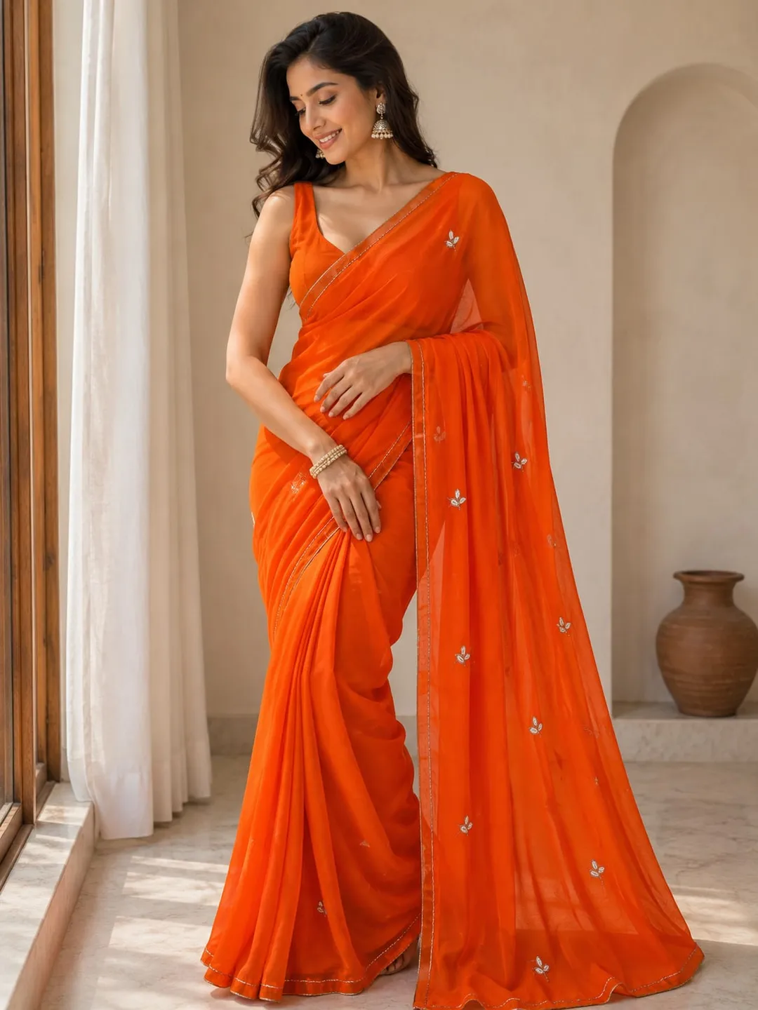Elegant Nazmin Chiffon Saree Collection
