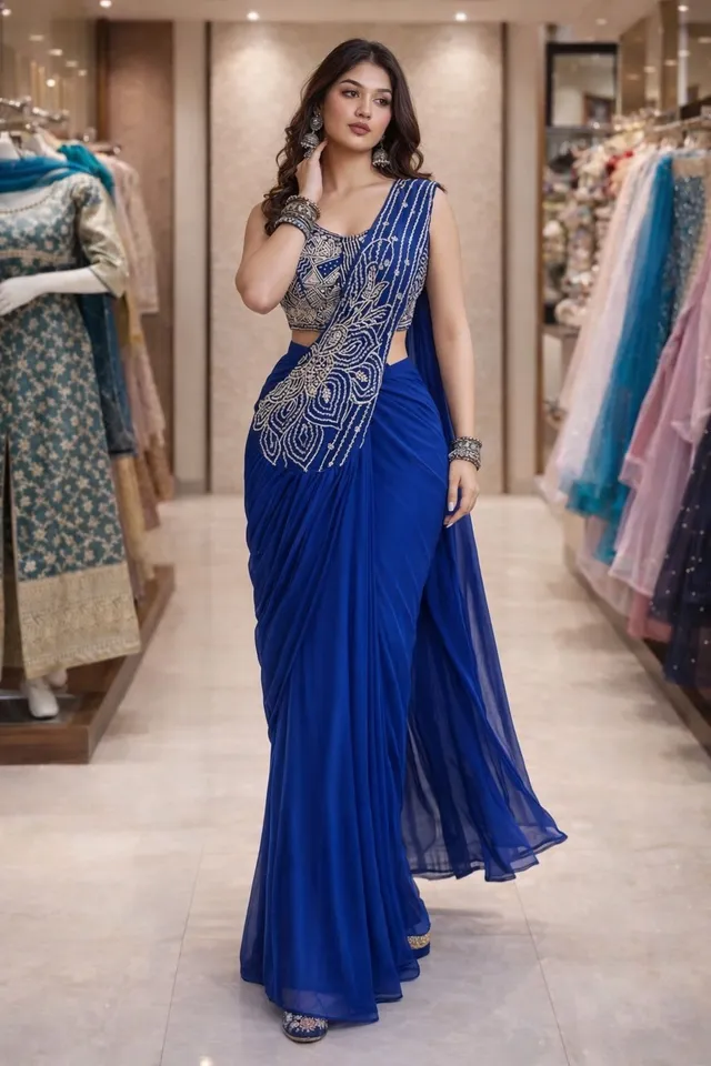 New Super Trending Ready-to-Wear Saree - View 3