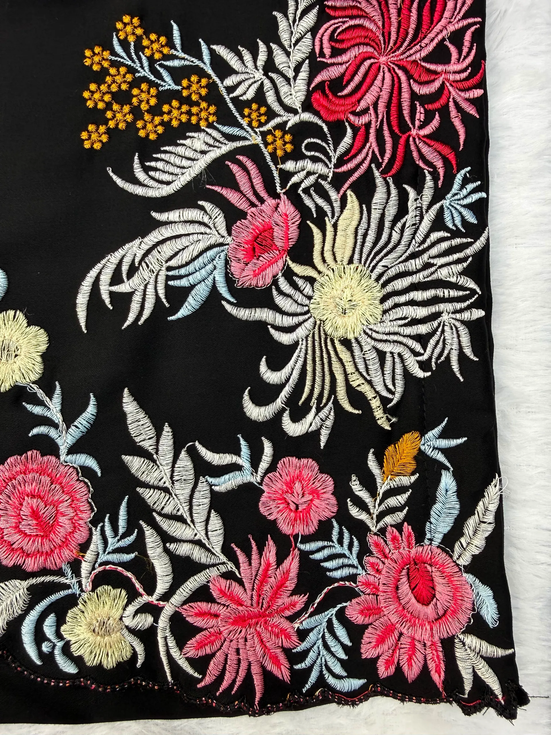 Premium Rayon Satin Suit Set with Thread Work & Palazzo - View 7