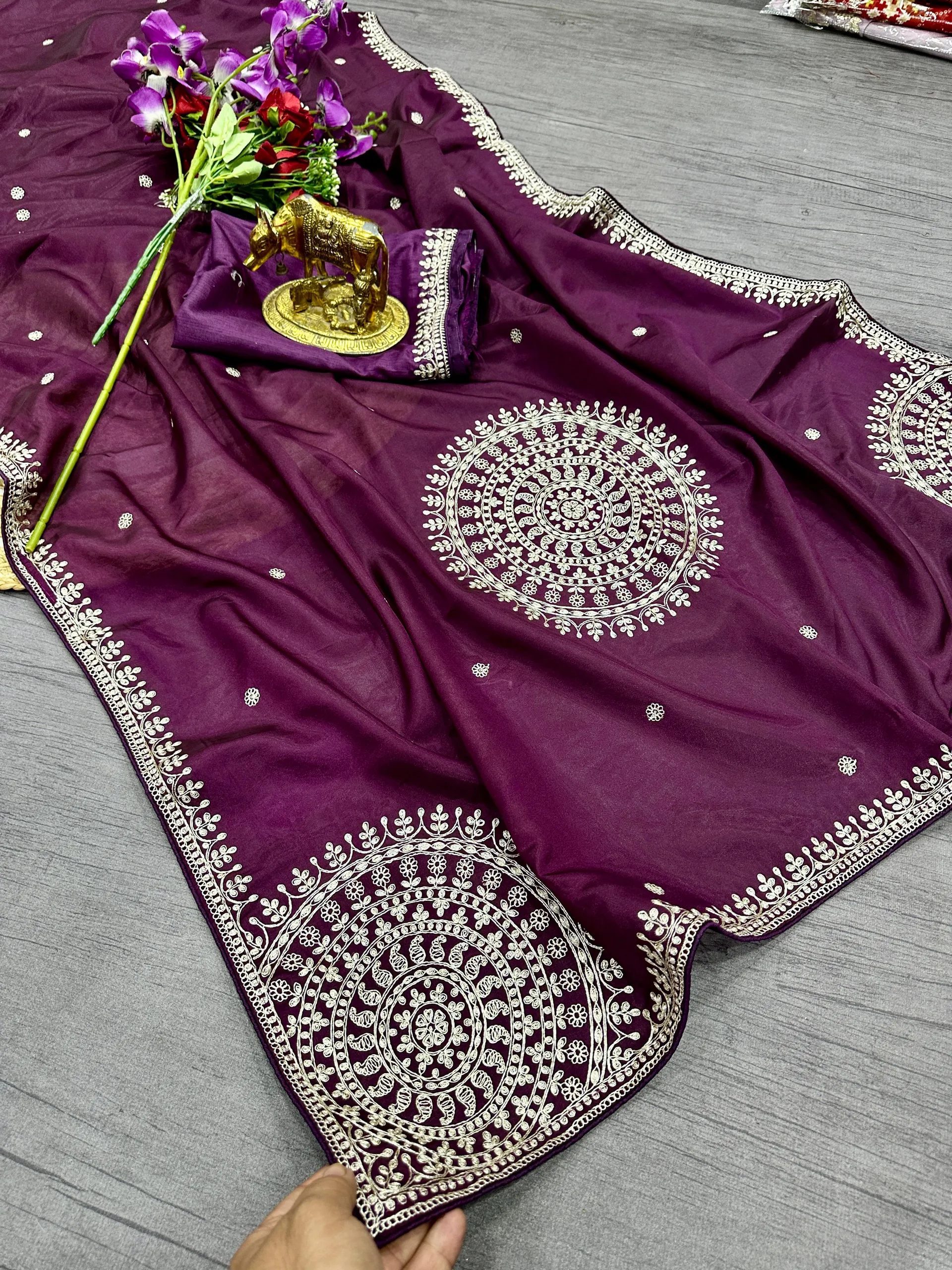 Jaipuri Pure Premium HO Silk Saree - Premium Jaipuri Pure HO Silk Saree Online India - Buy at ₹1650 - Image 1