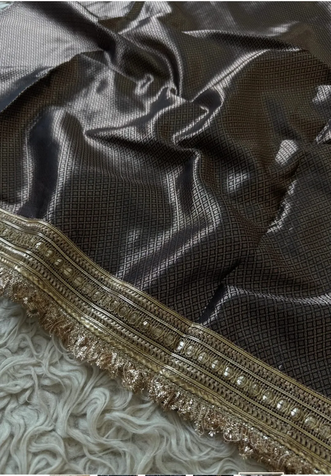 Chand Sitara Collection – Premium Banarasi Semi Katan Silk Saree - View 4