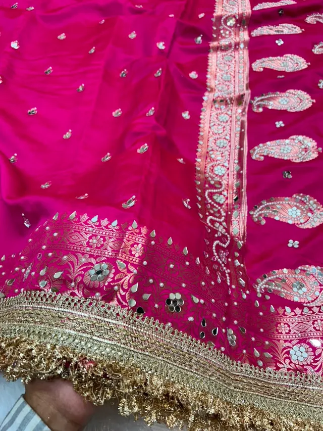 Chand Sitara Collection – Premium Banarasi Semi Katan Silk Saree - View 2