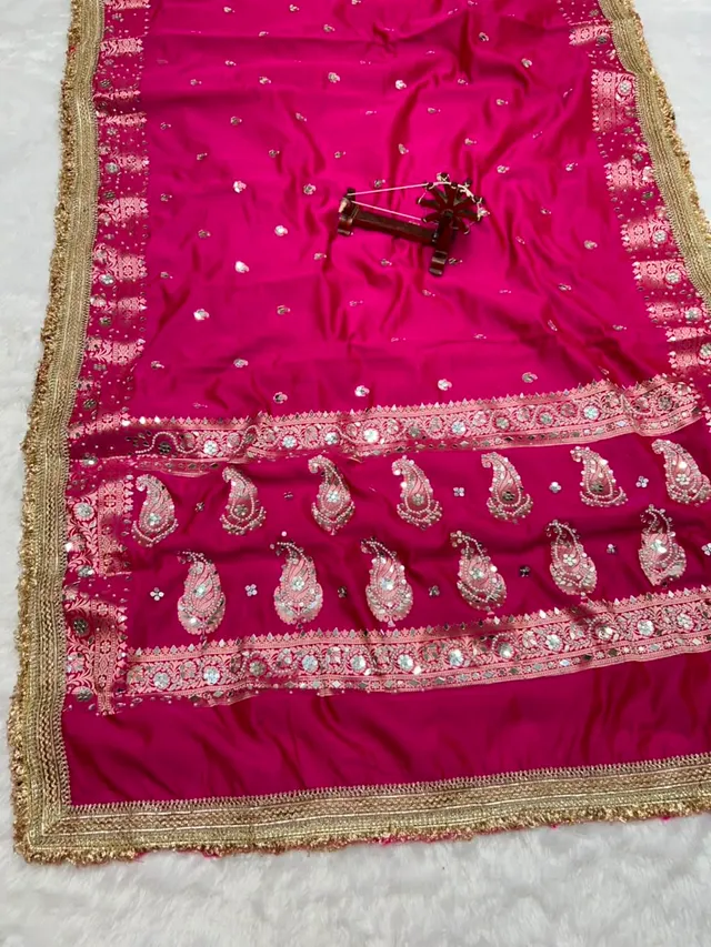 Chand Sitara Collection – Premium Banarasi Semi Katan Silk Saree - View 4