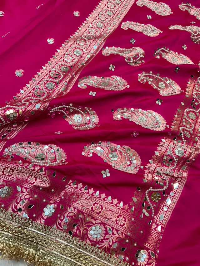 Chand Sitara Collection – Premium Banarasi Semi Katan Silk Saree - View 5