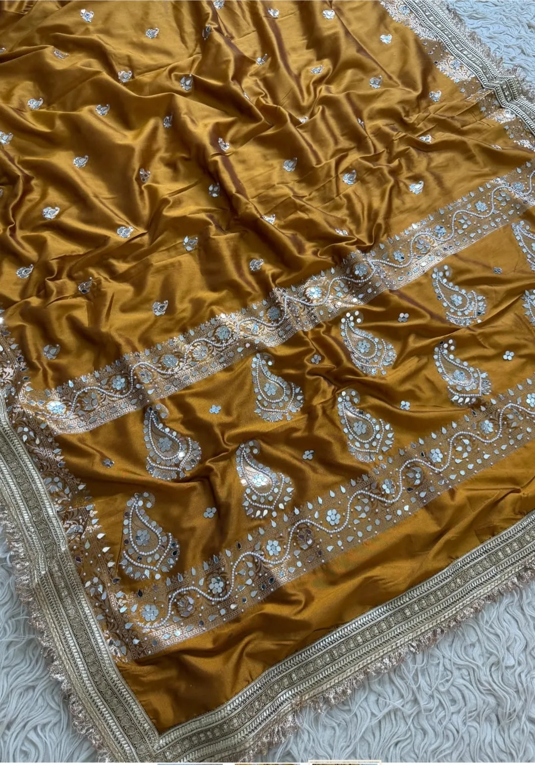 Chand Sitara Collection – Premium Banarasi Semi Katan Silk Saree - Banarasi Semi Katan Silk Saree Online India - Buy at ₹2499 - Image 1