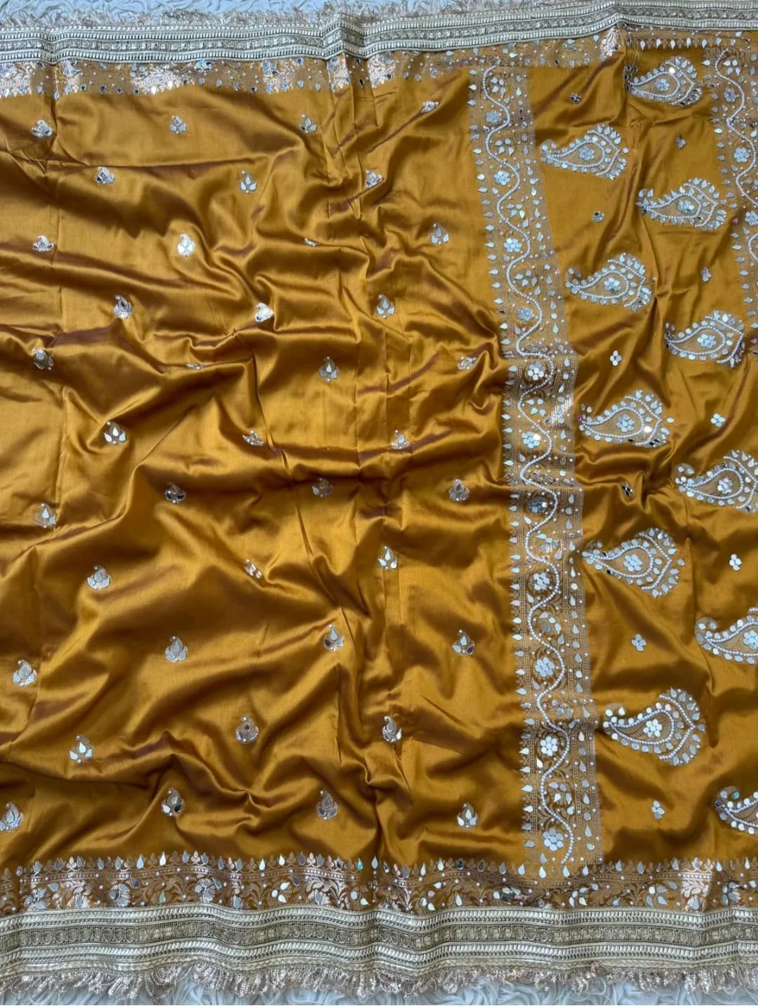 Chand Sitara Collection – Premium Banarasi Semi Katan Silk Saree - View 3