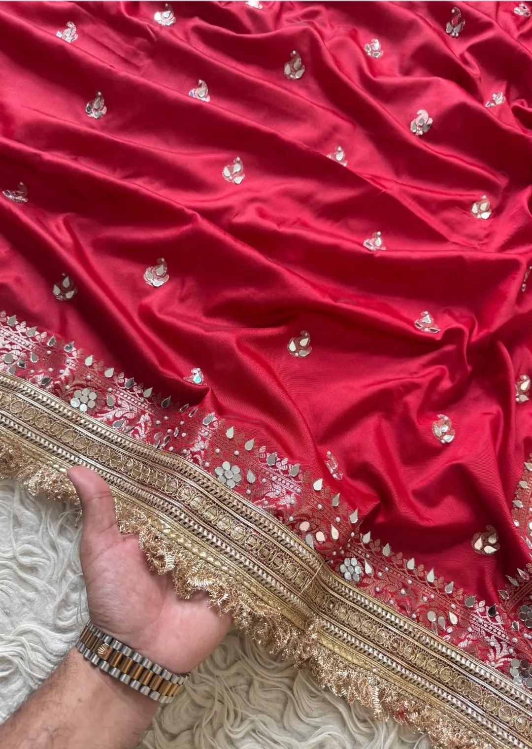 Chand Sitara Collection – Premium Banarasi Semi Katan Silk Saree - View 6