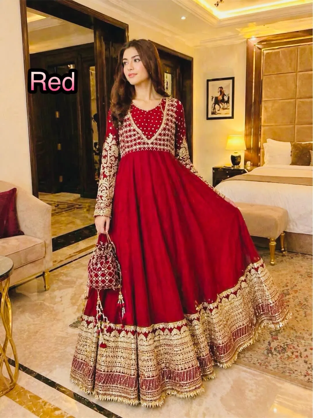 Exclusive Trending Designer Gown with Heavy Embroidery & Sequence Work