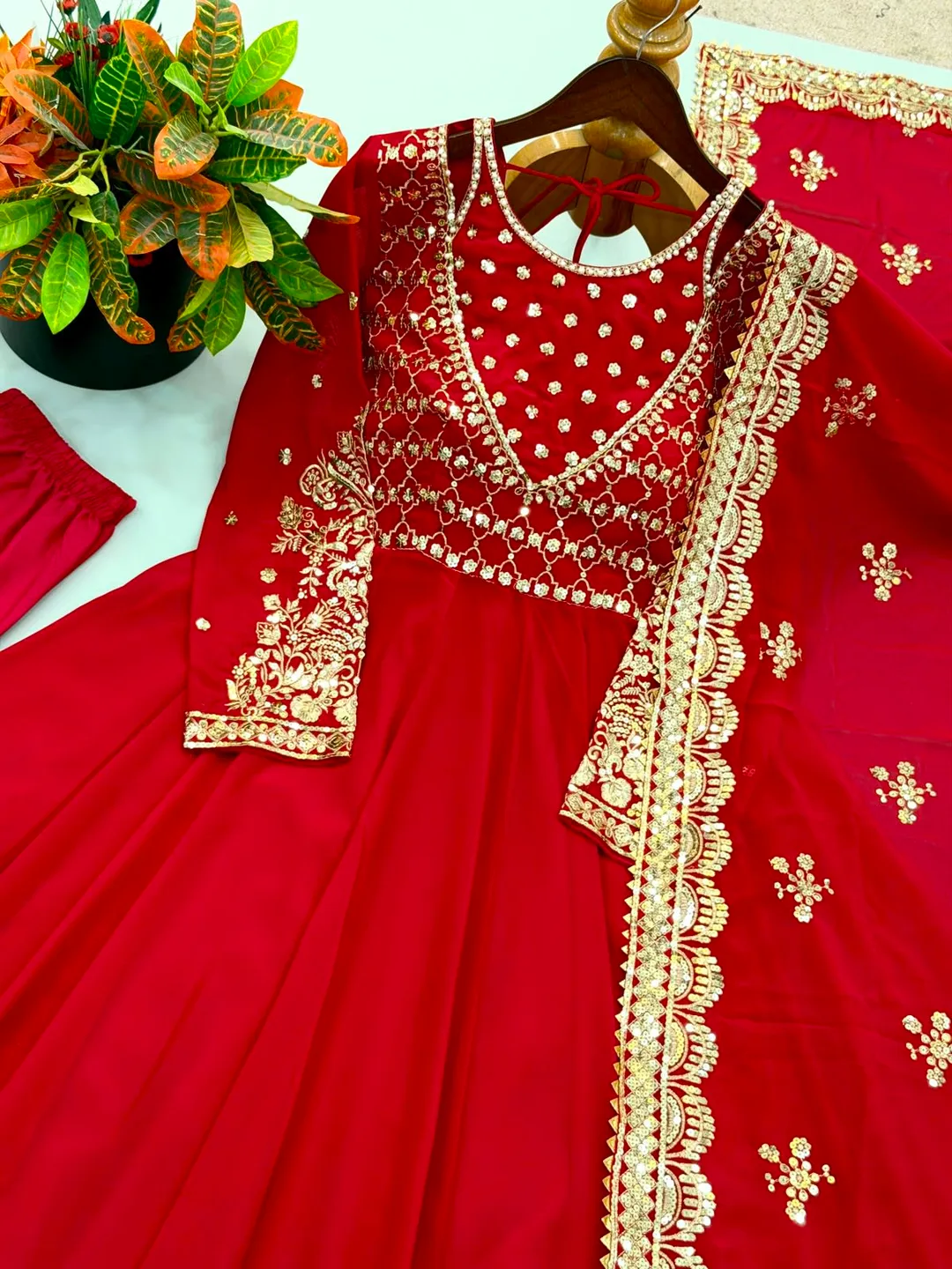 Exclusive Trending Designer Gown with Heavy Embroidery & Sequence Work - View 3