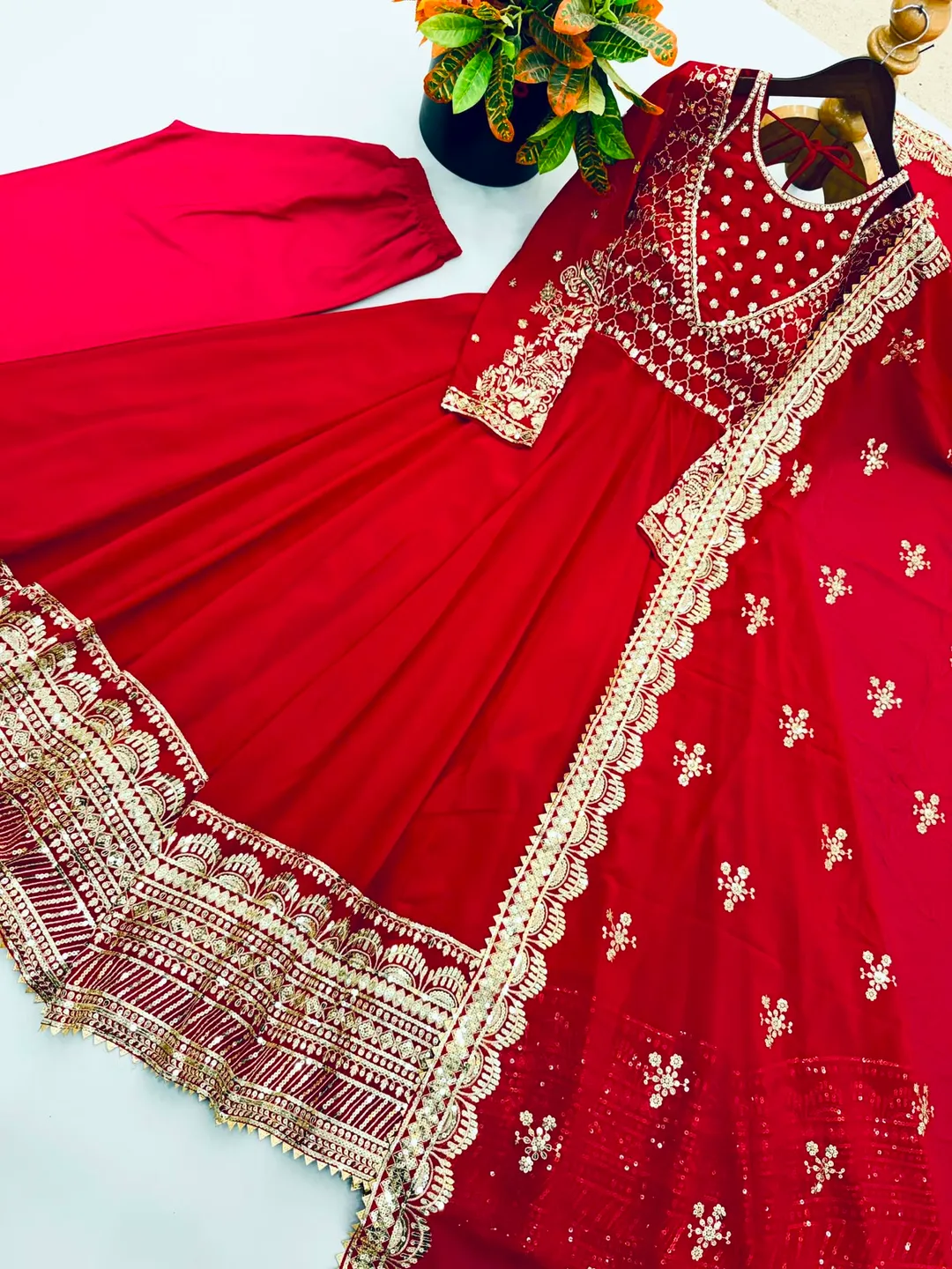 Exclusive Trending Designer Gown with Heavy Embroidery & Sequence Work - View 4