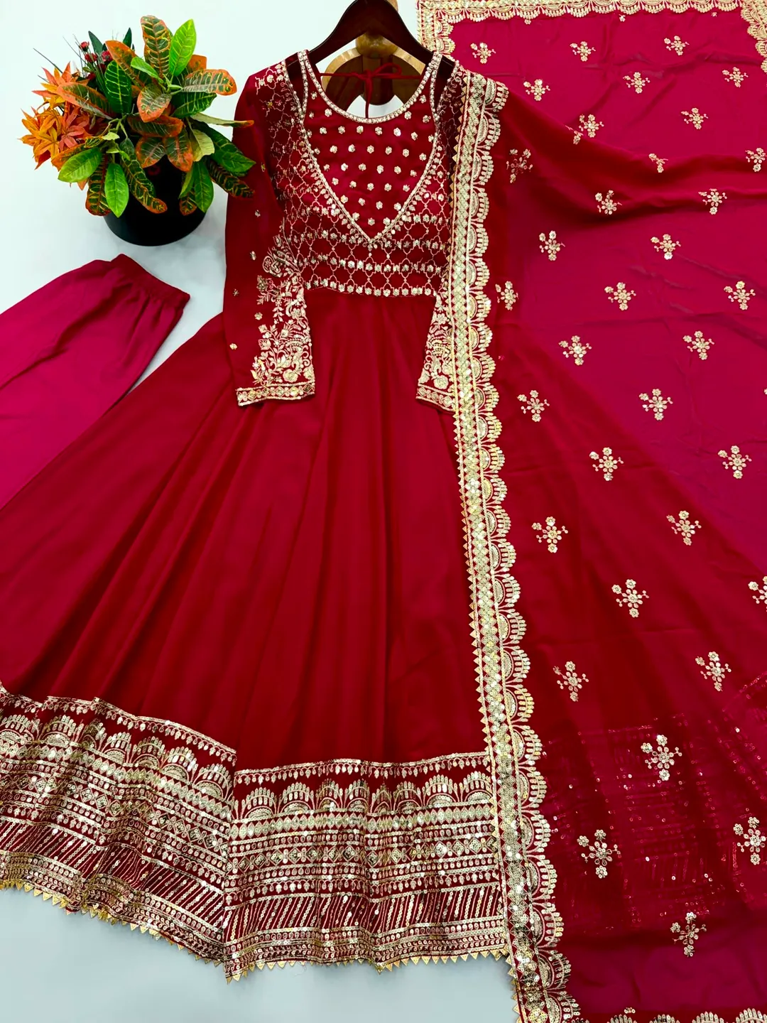 Exclusive Trending Designer Gown with Heavy Embroidery & Sequence Work - View 5