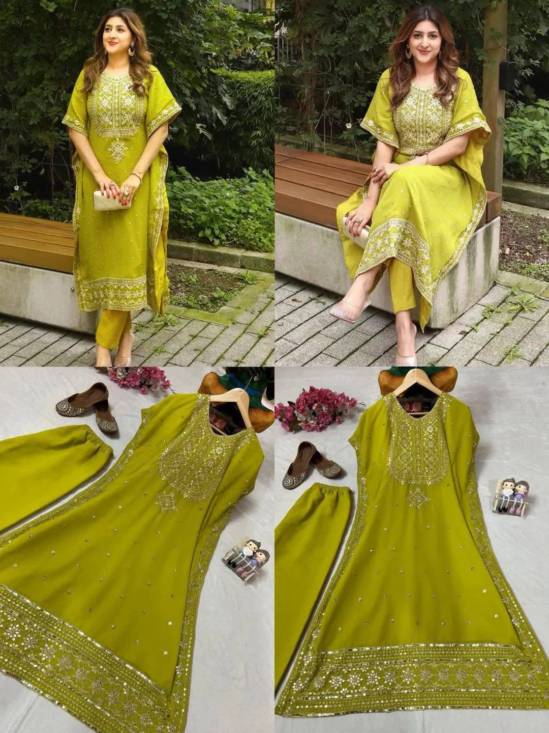 Premium Designer Kaftan & Pant Set