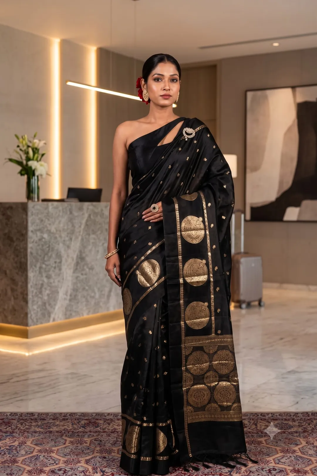 Premium Banarasi Soft Raw Mango Silk Saree Collection - Premium Banarasi Soft Raw Mango Silk Saree Online India - Buy at ₹1899 - Image 1