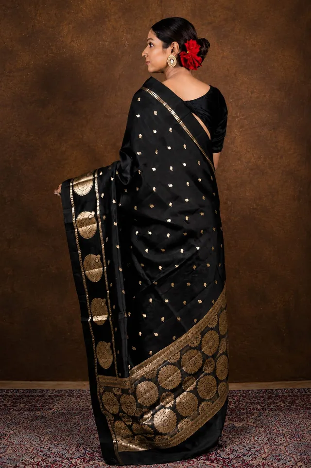 Premium Banarasi Soft Raw Mango Silk Saree Collection - View 2