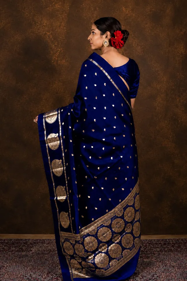 Premium Banarasi Soft Raw Mango Silk Saree Collection - View 2