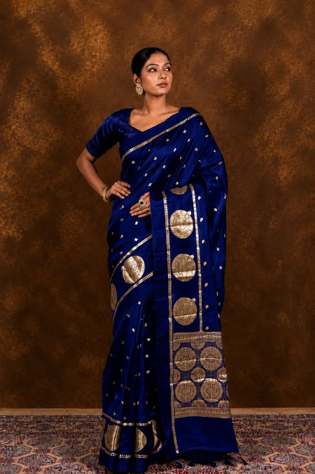 Premium Banarasi Soft Raw Mango Silk Saree Collection - View 4