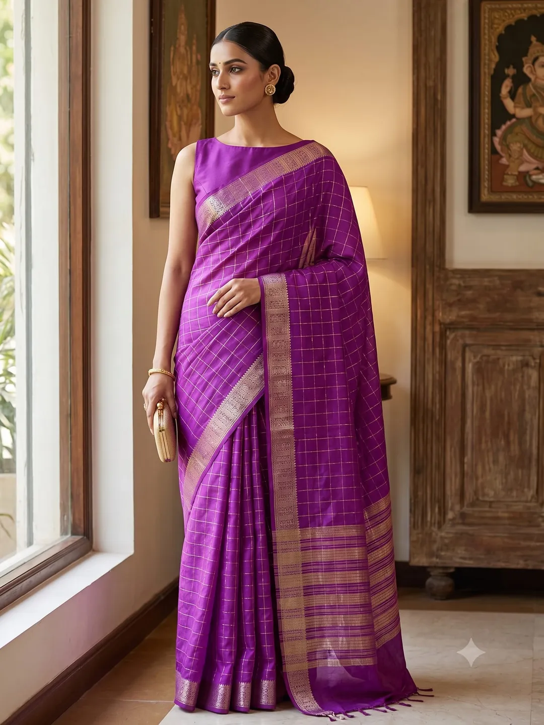 Premium Banarasi Daybal Raao Mango Soft Silk Saree