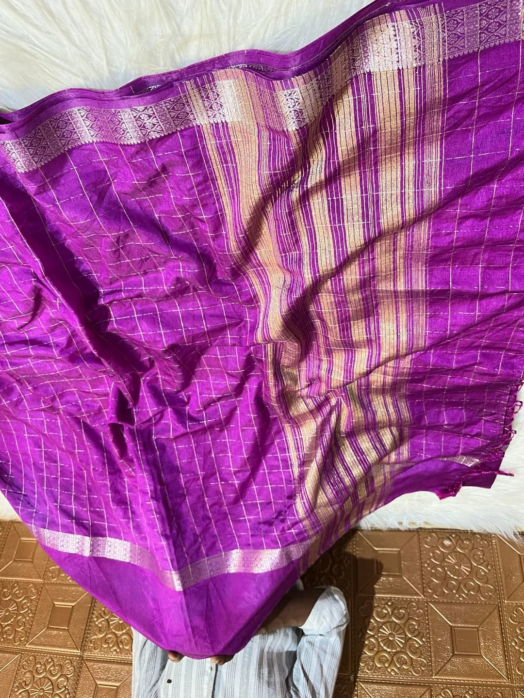 Premium Banarasi Daybal Raao Mango Soft Silk Saree - View 2