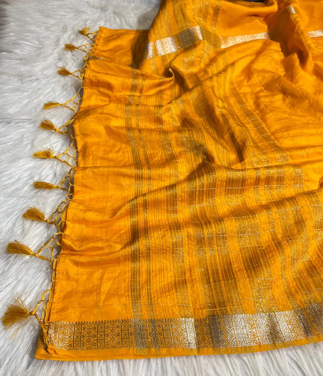 Premium Banarasi Daybal Raao Mango Soft Silk Saree - View 2