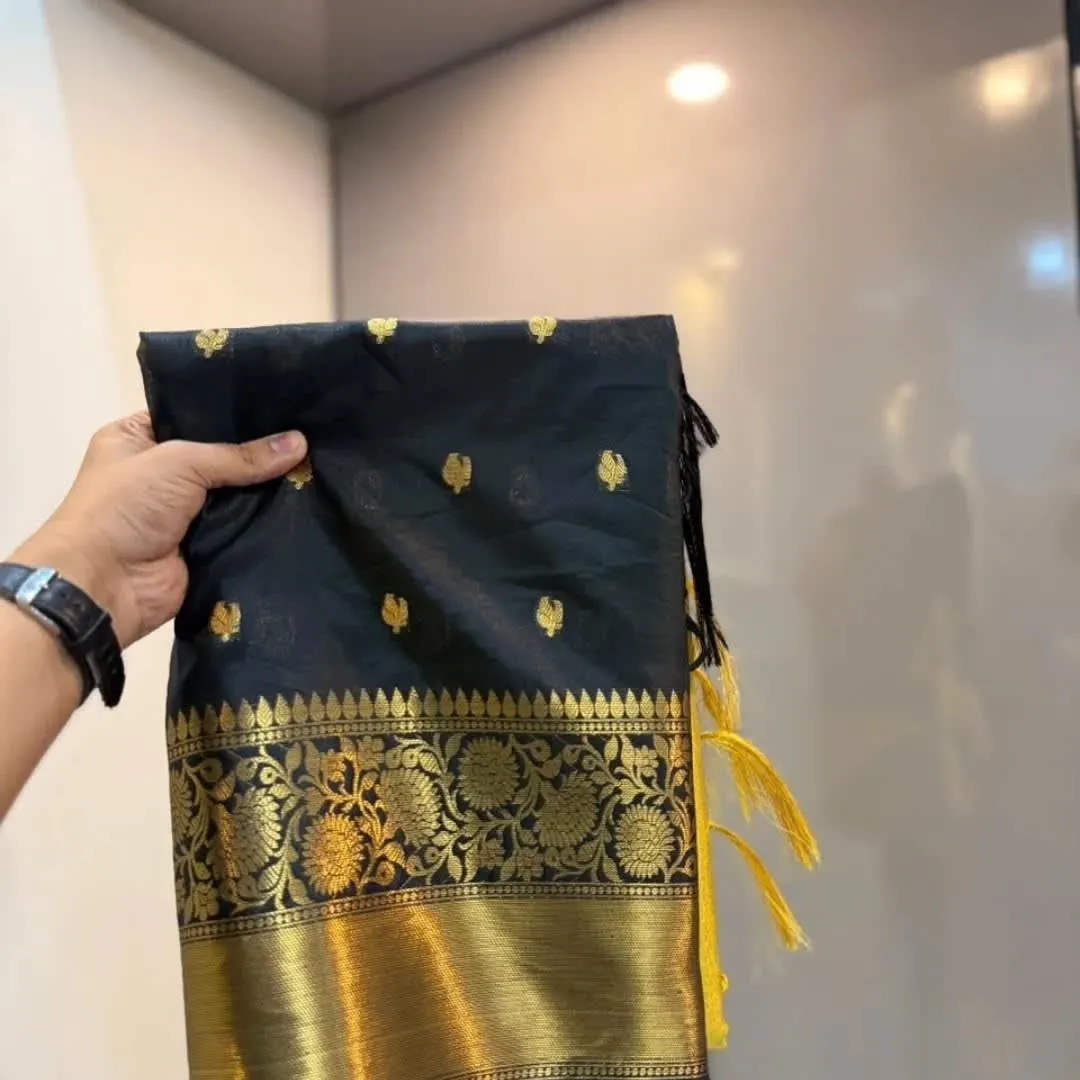 Premium Banarasi Semi Soft Silk Saree - View 3