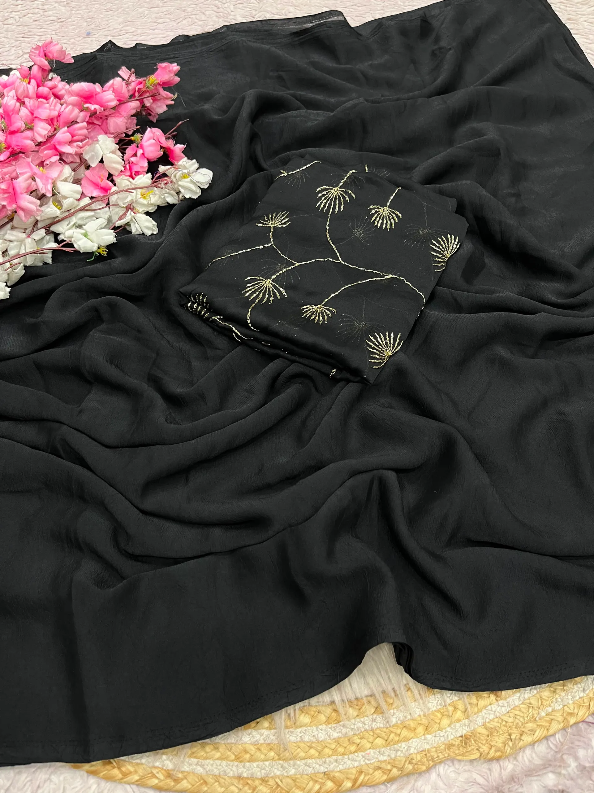 Premium Rangoli Karsh Saree with Sequence Work Blouse - View 2