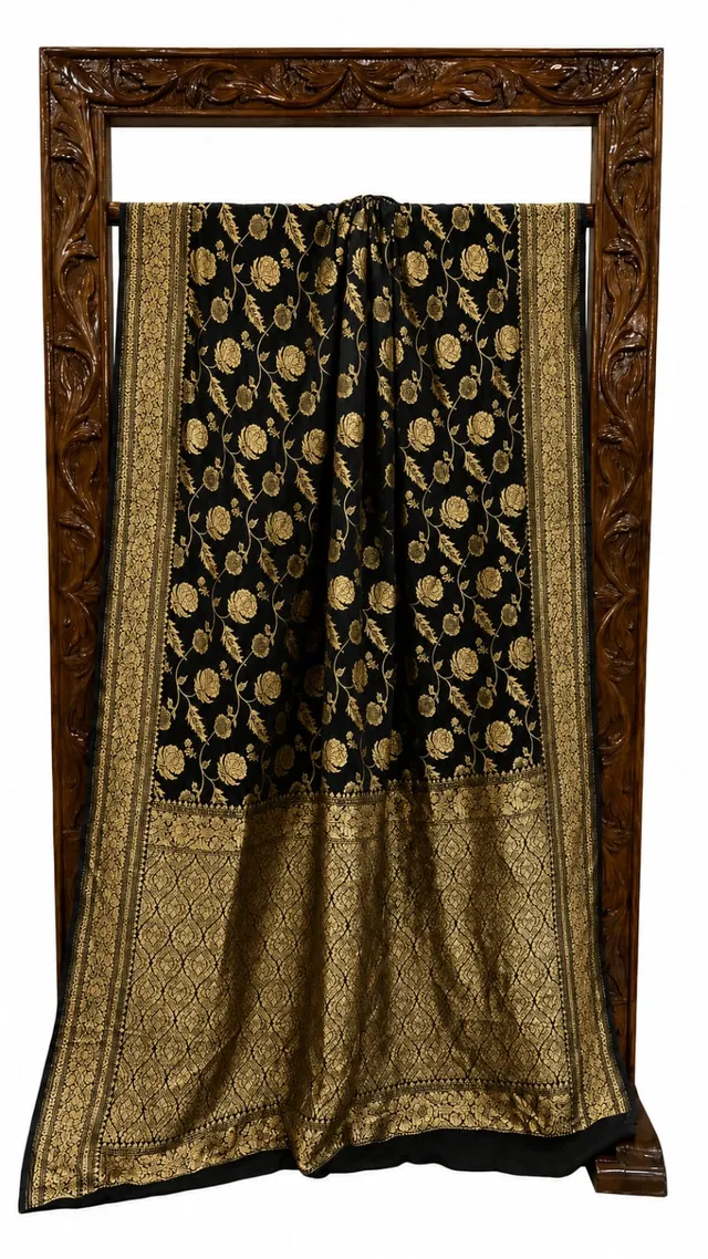 Premium Banarasi Georgette Silk Saree - View 2