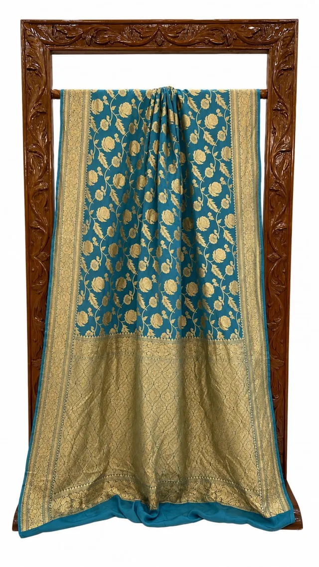 Premium Banarasi Georgette Silk Saree - View 2