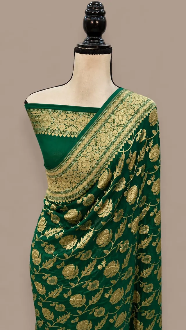 Premium Banarasi Georgette Silk Saree