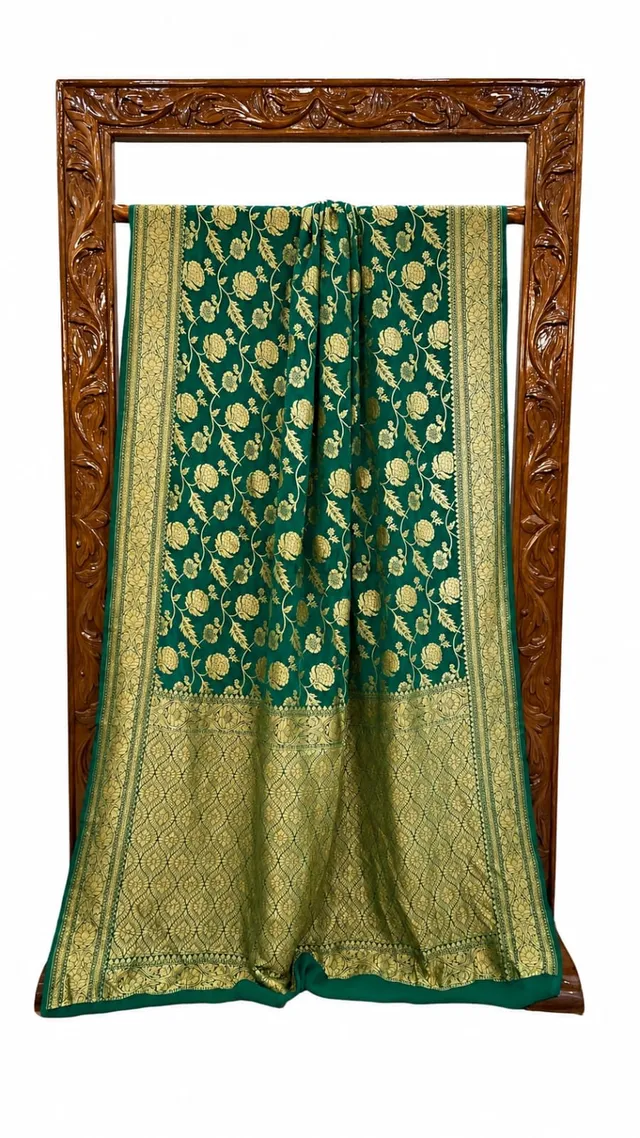 Premium Banarasi Georgette Silk Saree - View 2