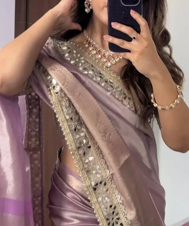 Premium Banarasi Soft Glass Tissue Silk Saree Collection - View 2
