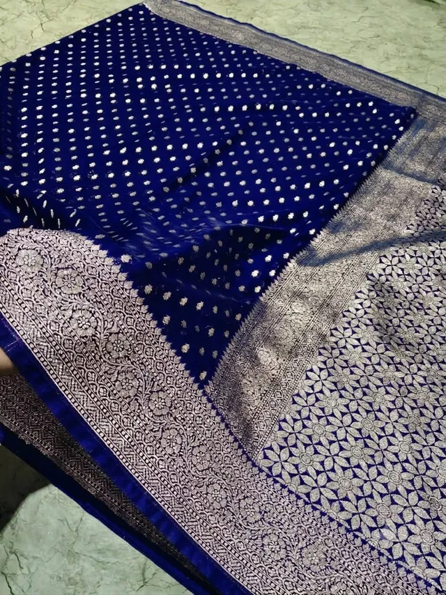 Premium Banarasi Katan Georgette Silk Saree - View 2