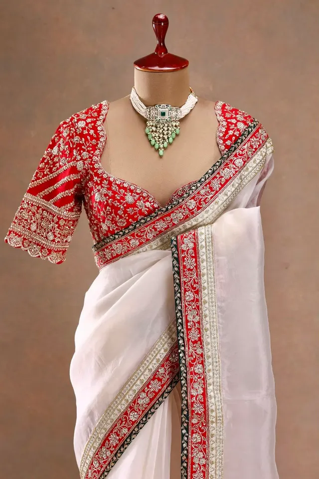 Designer Tibby Silk Saree – Elegance Redefined - View 2
