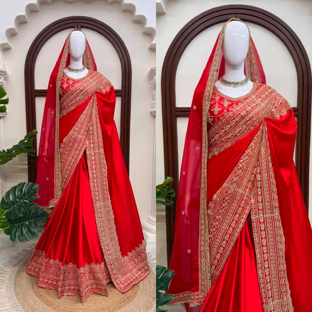Designer Saree with Dupatta – Elegance Redefined - View 8