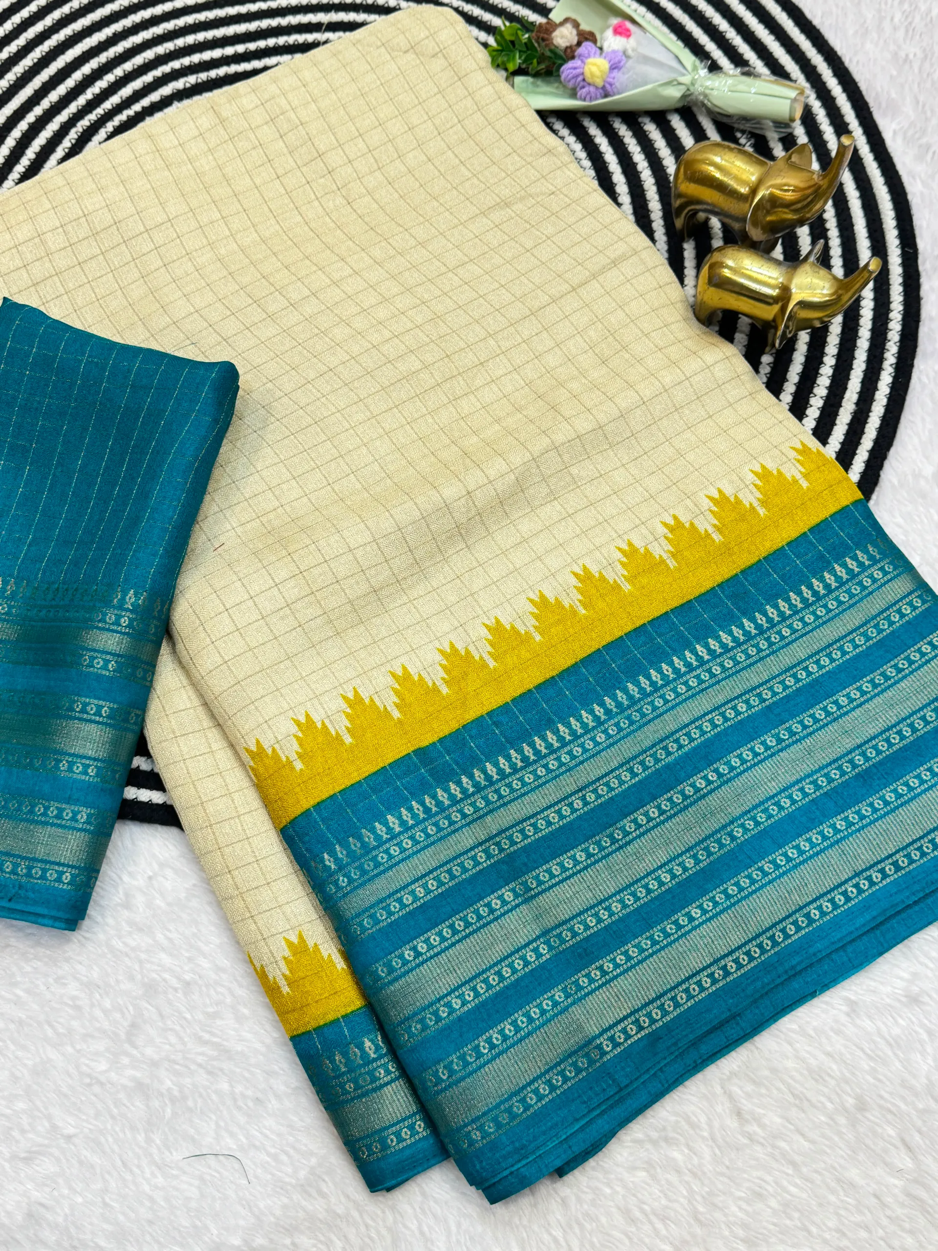 Heritage & Royal Collection – Panika Saree - Premium Marshmallow Weaving Saree Online India - Buy at ₹999 - Image 1