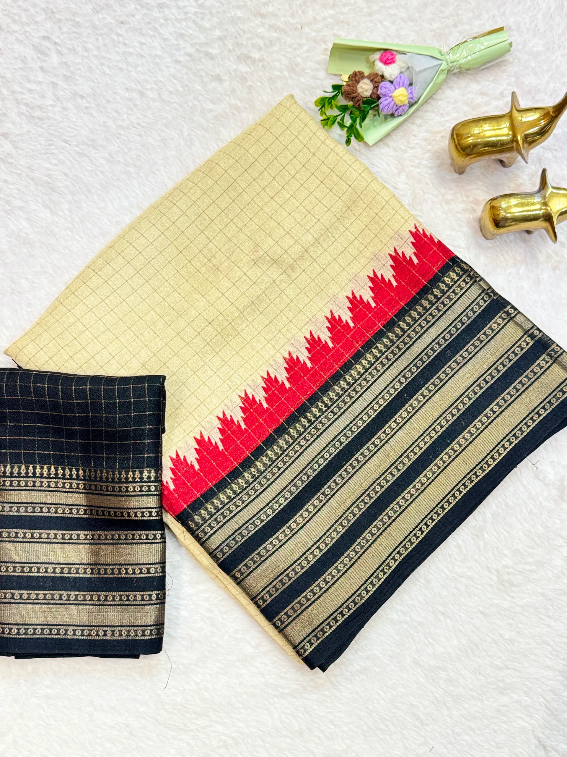 Heritage & Royal Collection – Panika Saree - Premium Marshmallow Weaving Saree Online India - Buy at ₹999 - Image 1