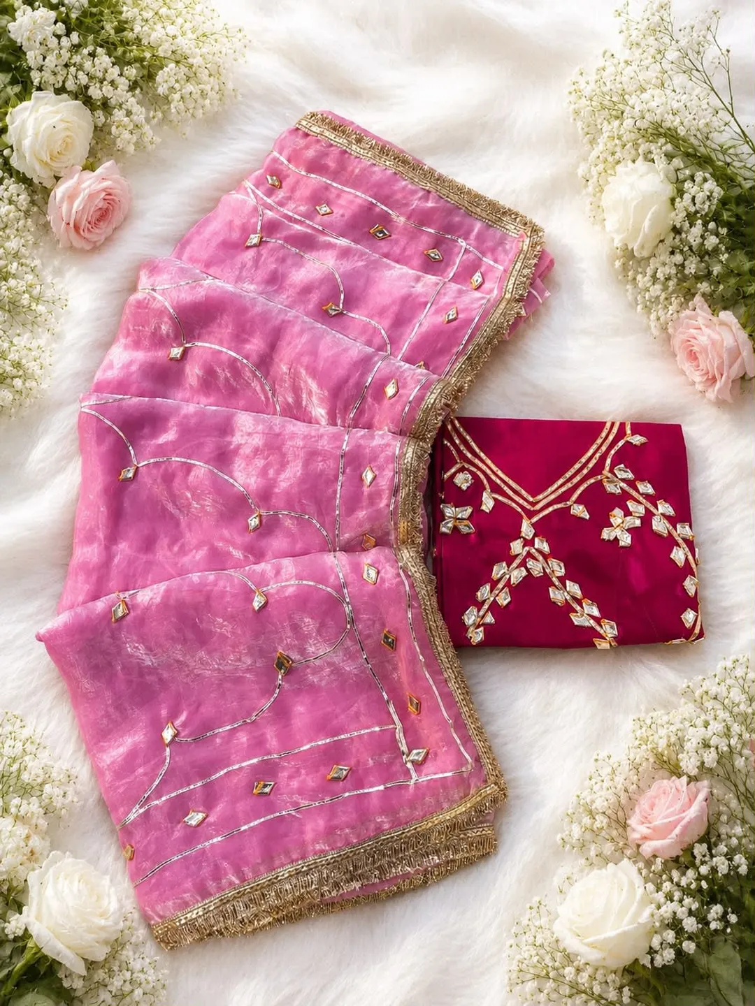 Premium Soft Shine Space Silk Saree - View 2