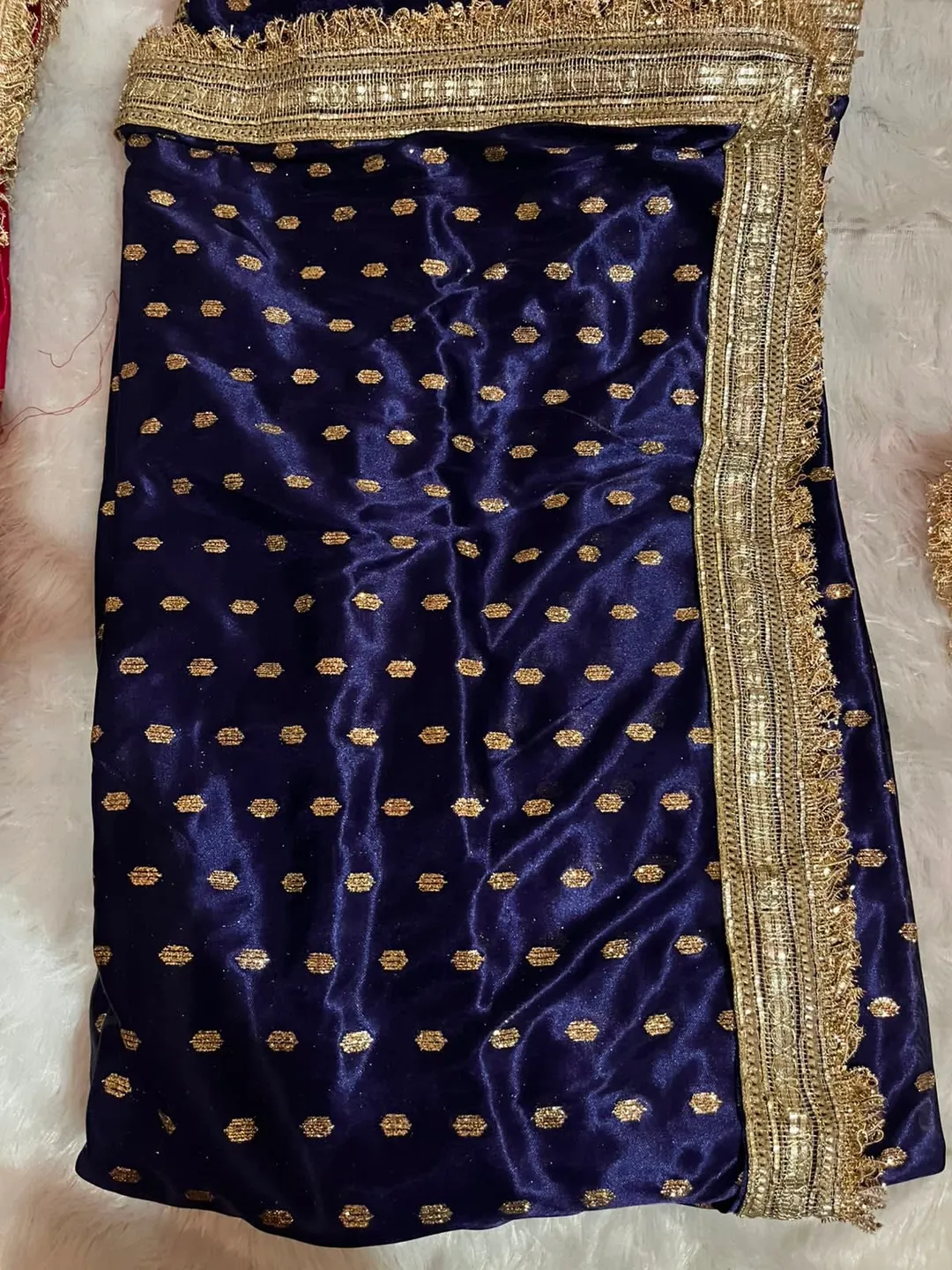 Premium Designer Saree with Designer Sabyasachi Lace - View 2