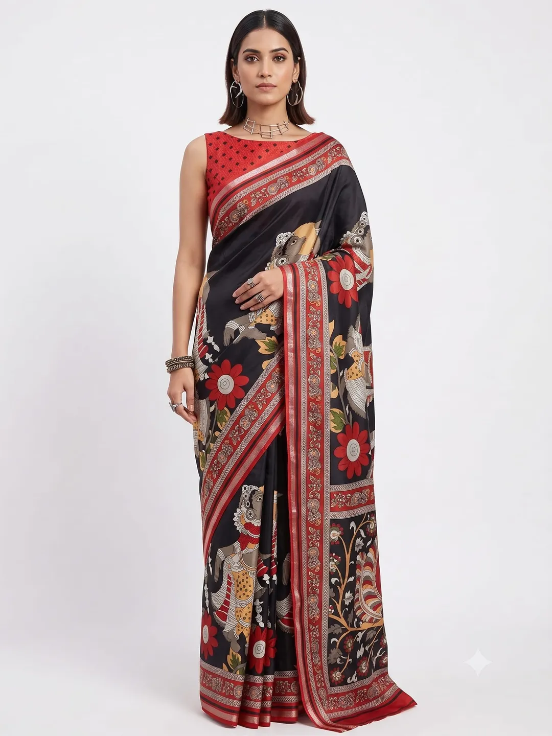 Premium Kalamkari Mul Cotton Saree Collection