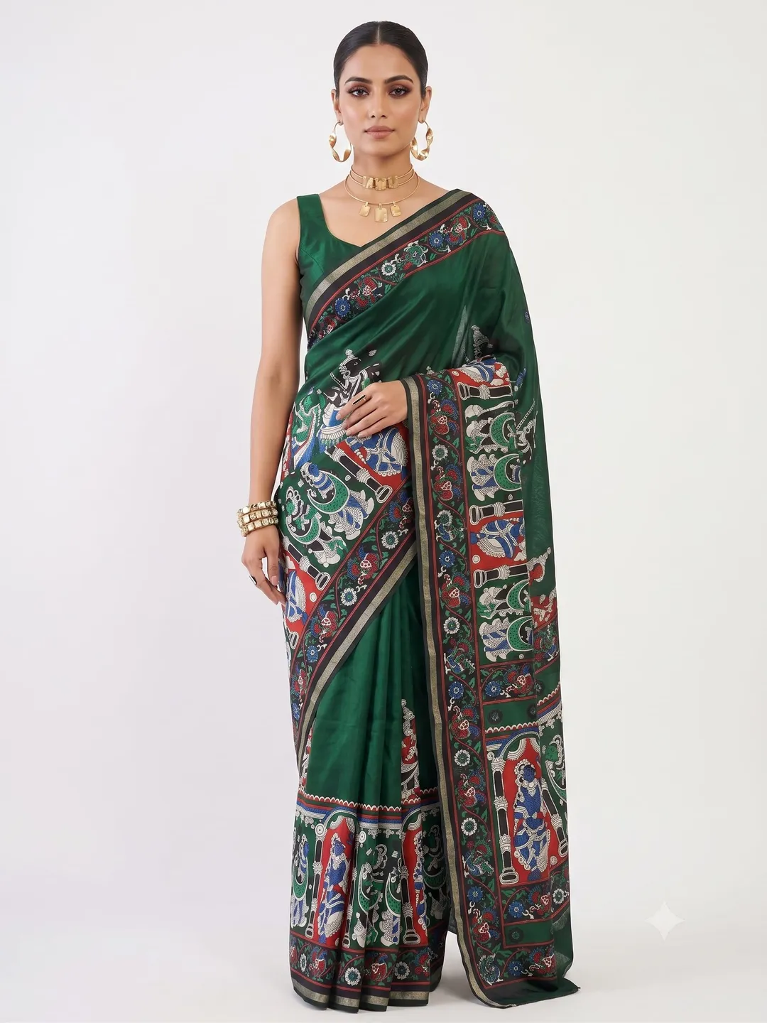 Premium Kalamkari Mul Cotton Saree Collection