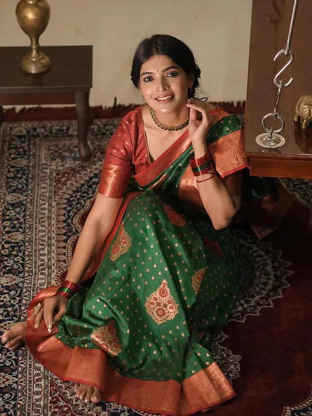 Traditional Weaves, Modern Royalty – Banarasi Soft Silk Saree - Premium Banarasi Soft Silk Saree Online India - Buy at ₹1099 - Image 1