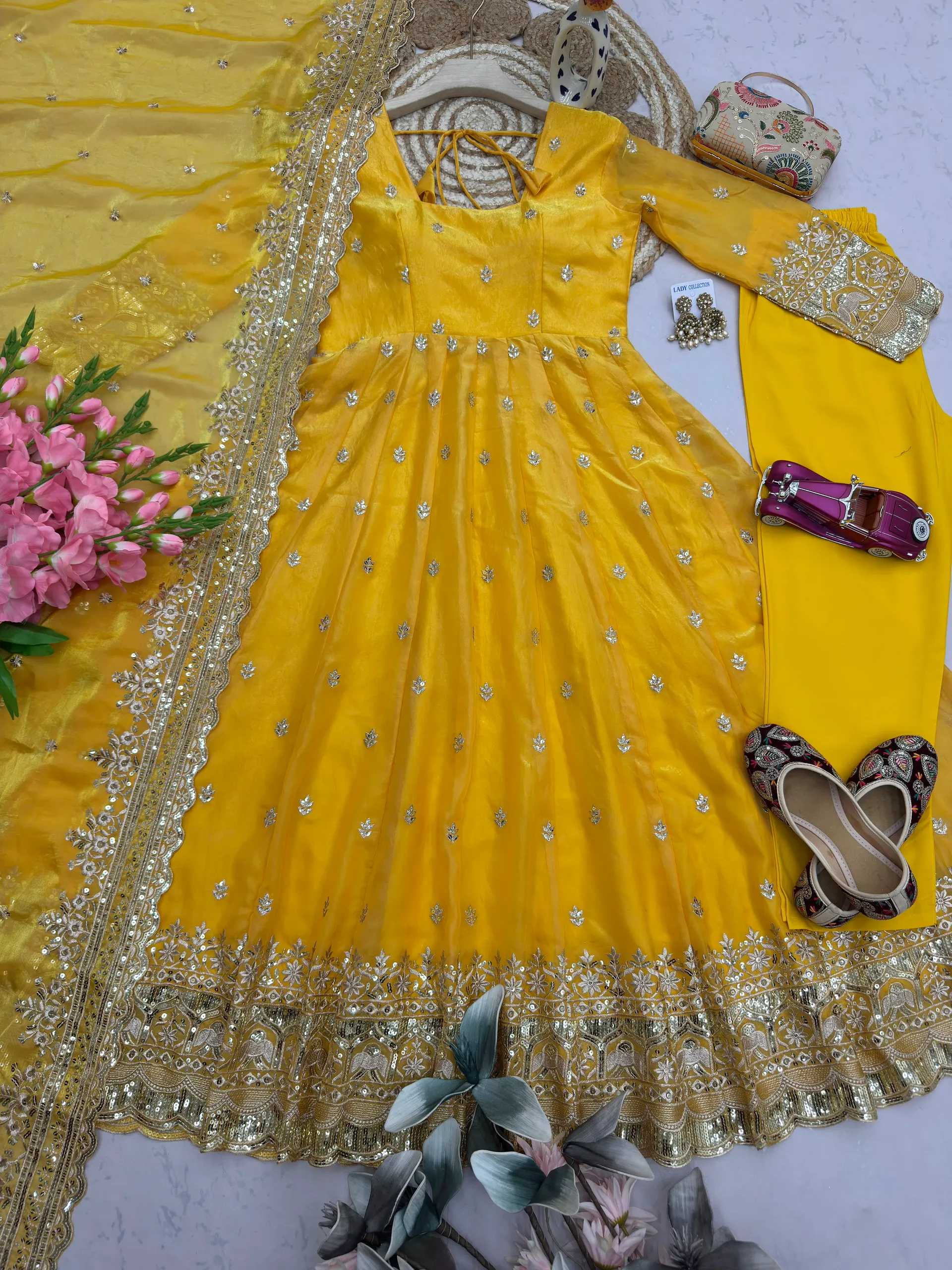 DesignerSai Party Wear Gown Set – Elegance Redefined