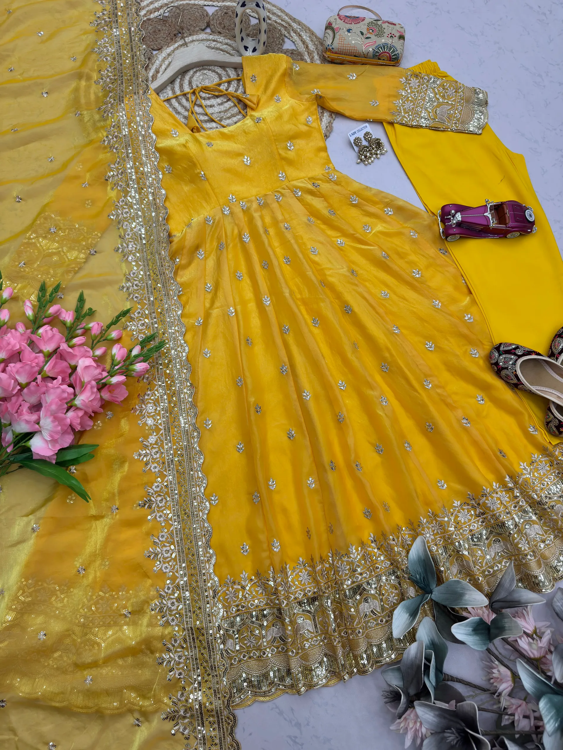 DesignerSai Party Wear Gown Set – Elegance Redefined - View 2